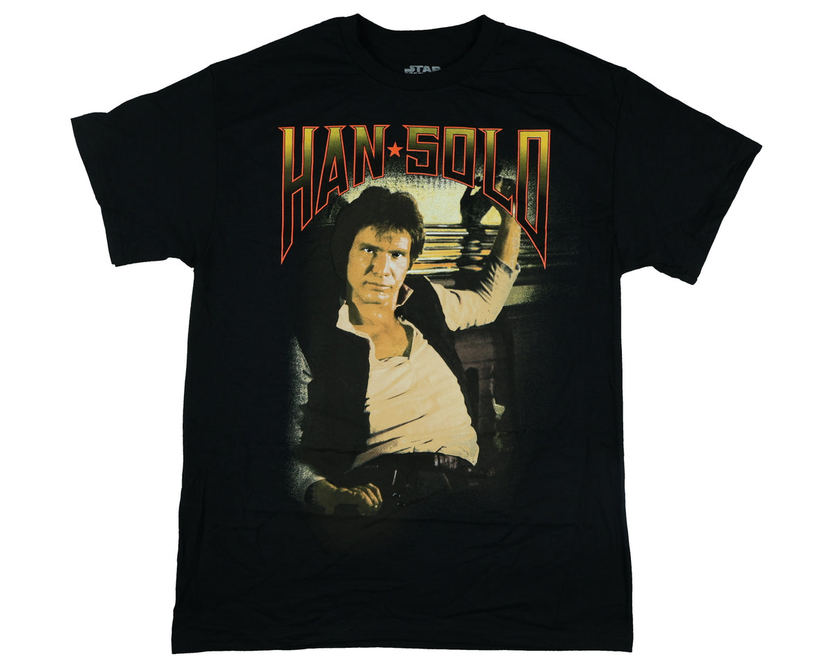 Star Wars T-Shirt Men's Han Solo Photo Character Design Tee