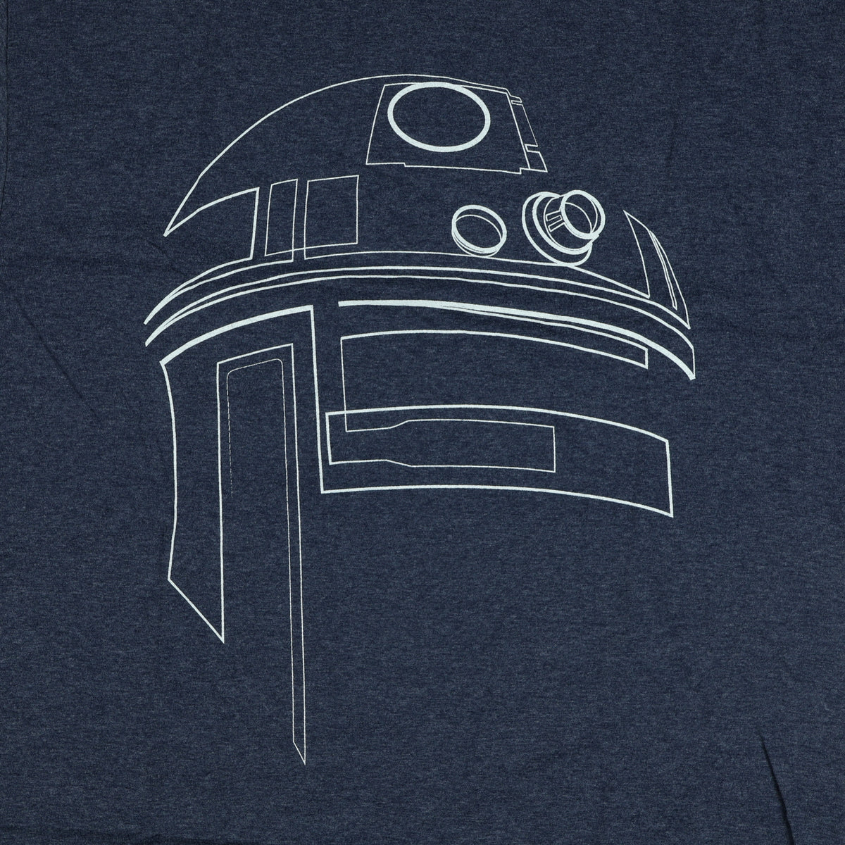 Star Wars T-Shirt Men's R2D2 Character Outline Design Short Sleeve Tee