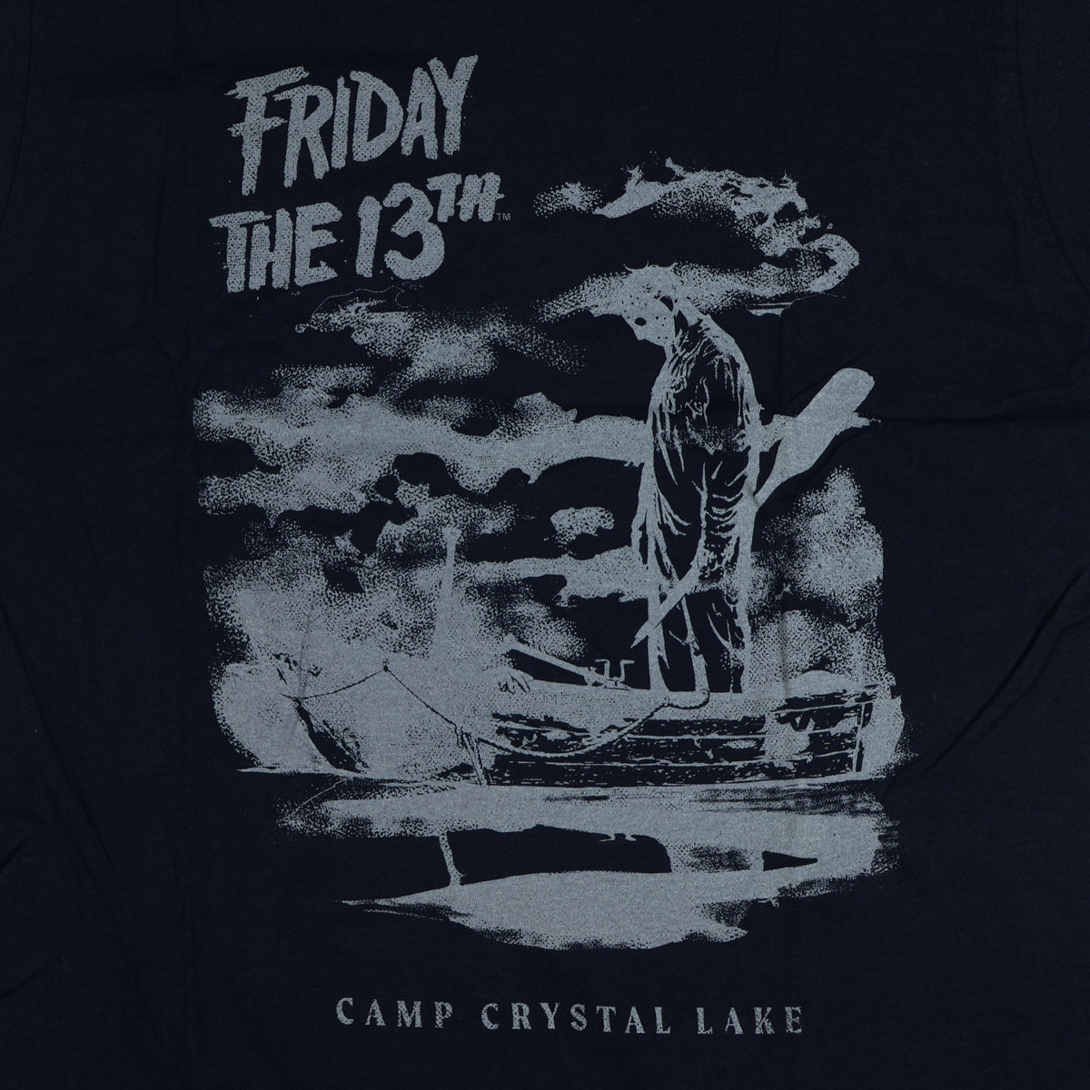 Friday The 13th T-Shirt Men's Camp Crystal Lake Eerie Scene Graphic Tee