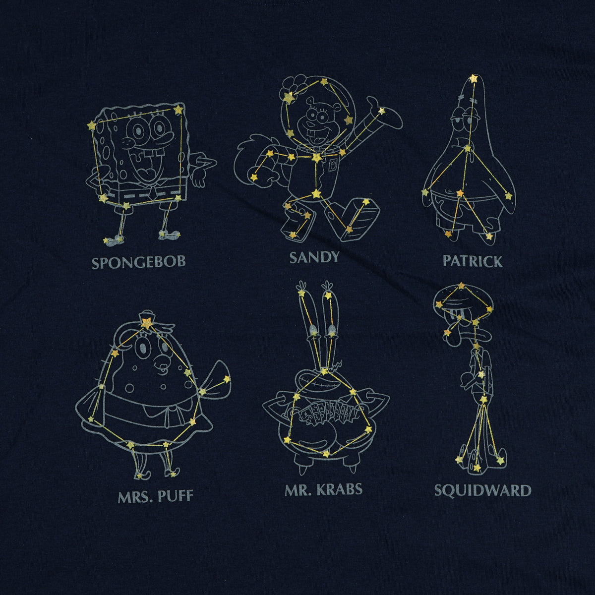 SpongeBob SquarePants Cropped Junior Women's Constellations T-Shirt