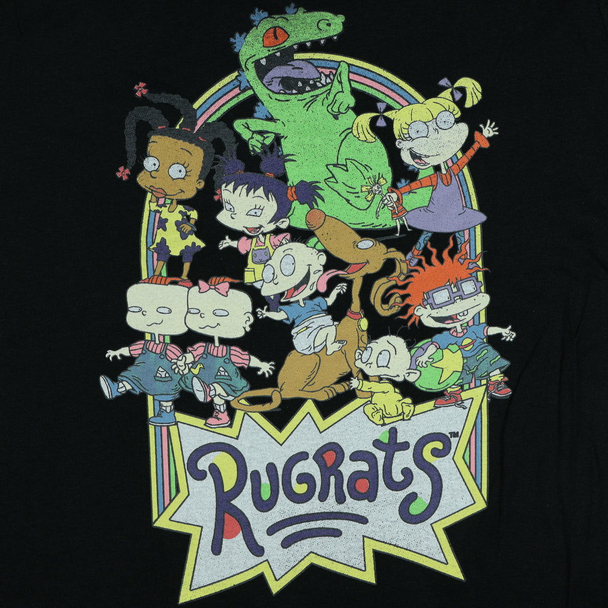 Rugrats T-shirt Women's Character Group Design Graphic Short Sleeve Tee