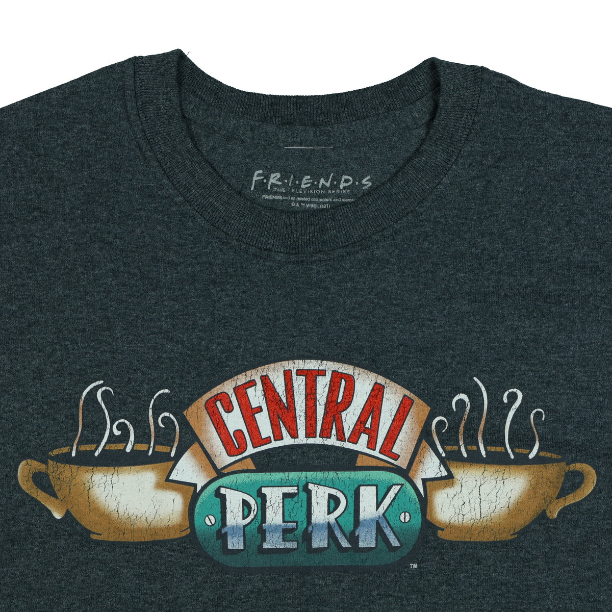 Friends T-Shirt Men's Central Perk Coffee Shop Short Sleeve Graphic Top