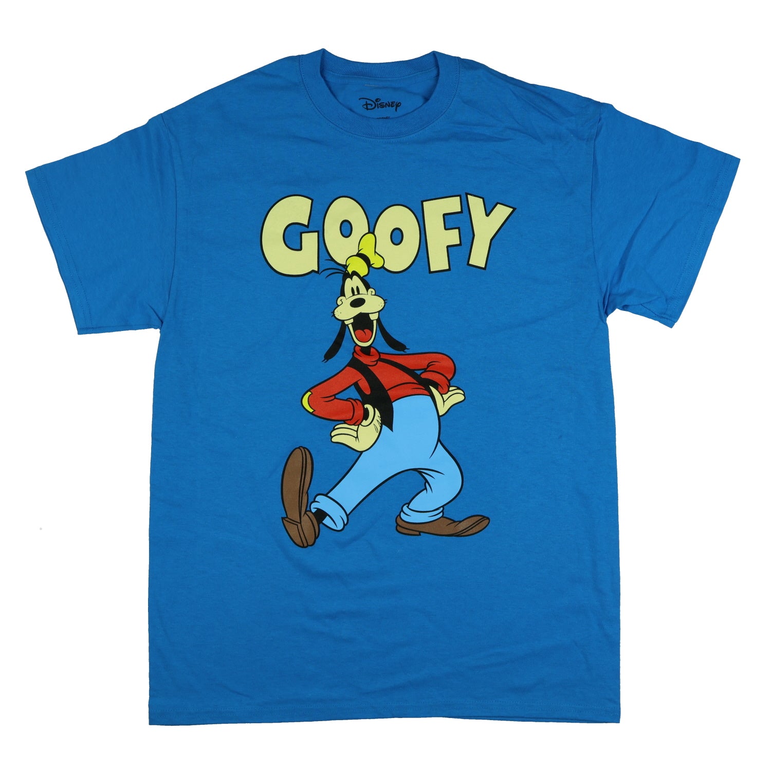 Disney Mickey Mouse Goofy Shirt Men's Dance Pose Short Sleeve Tee