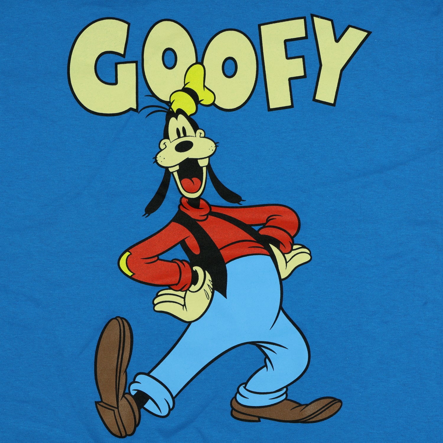 Disney Mickey Mouse Goofy Shirt Men's Dance Pose Short Sleeve Tee