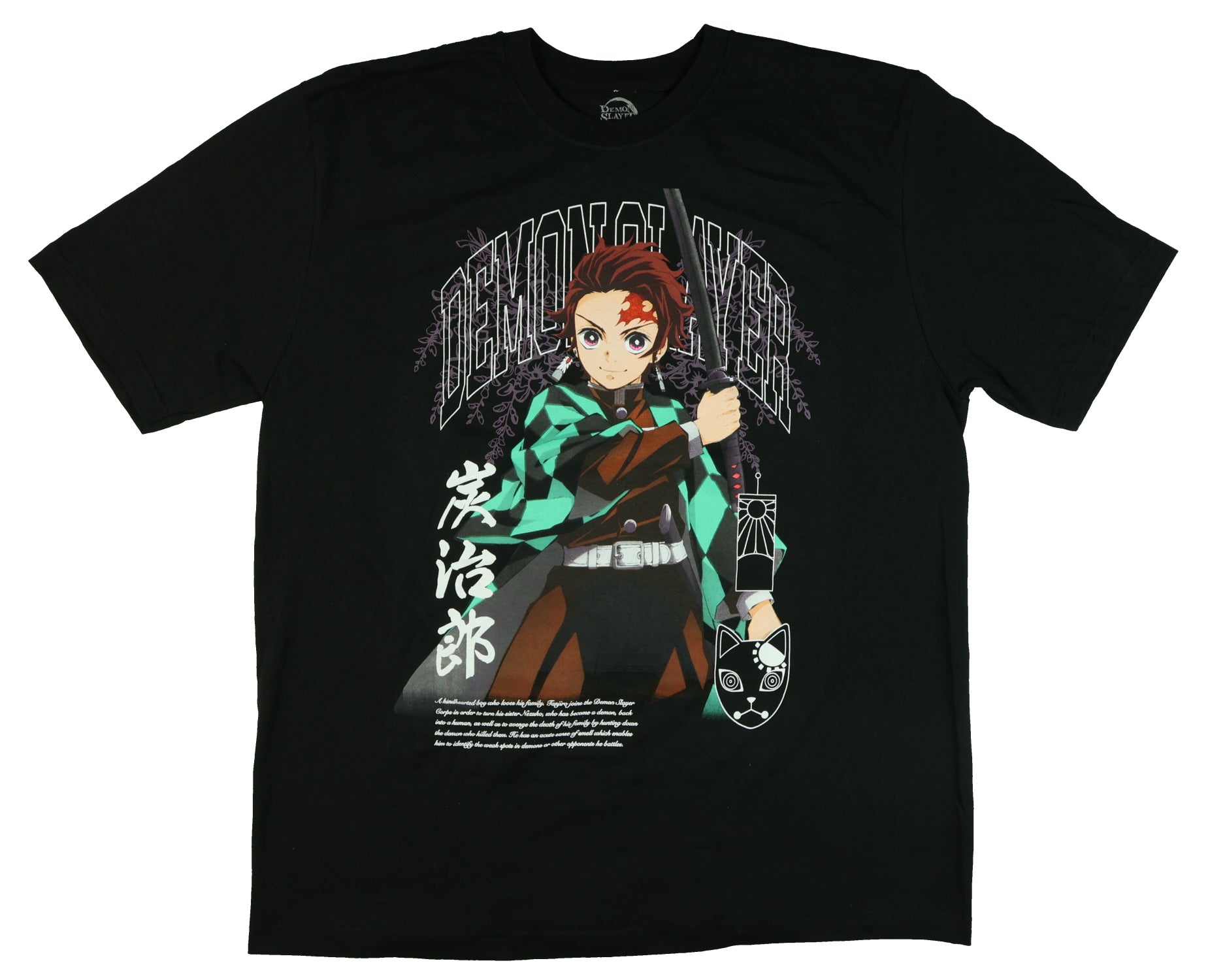 Demon Slayer T-Shirt Men's Tanjiro Kamado Short Sleeve Graphic Top
