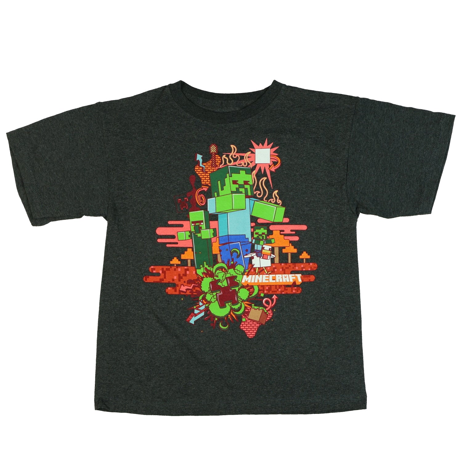 Minecraft Shirt Boy's Nitwit Villager Zombie Duck Short Sleeve Tee