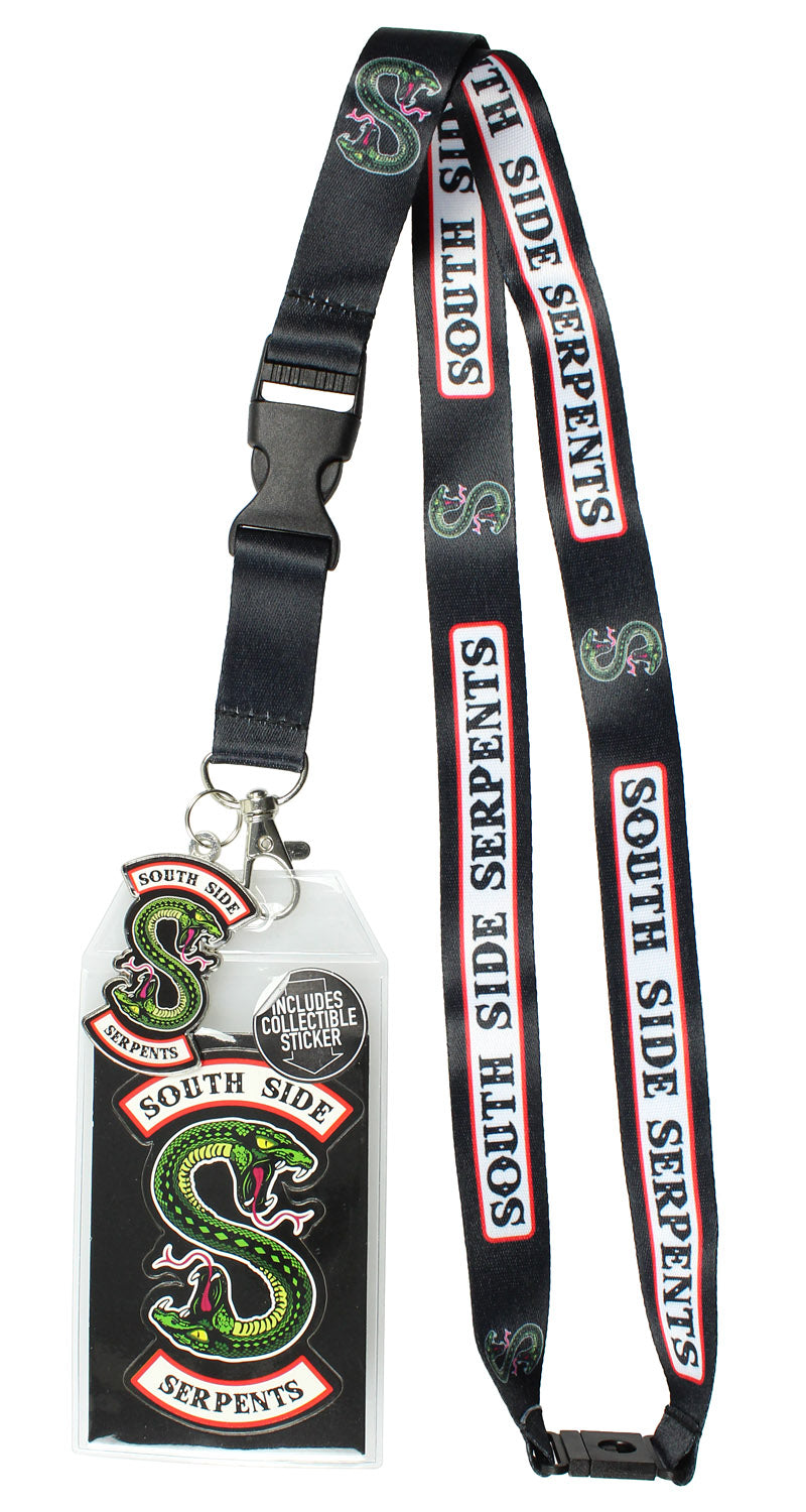 Riverdale Southside Serpents ID Lanyard Badge With 2" Charm Pendant