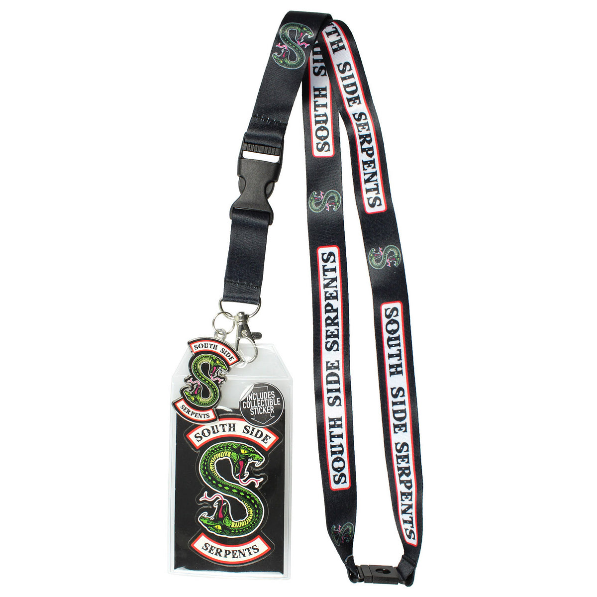 Riverdale Southside Serpents ID Lanyard Badge With 2" Charm Pendant