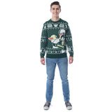 Disney Star Wars Mens' The Mandalorian Grogu Goodbye Holiday Knit Sweater