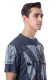 Star Wars Mens' The Mandalorian Mando Holding The Child Costume Shirt