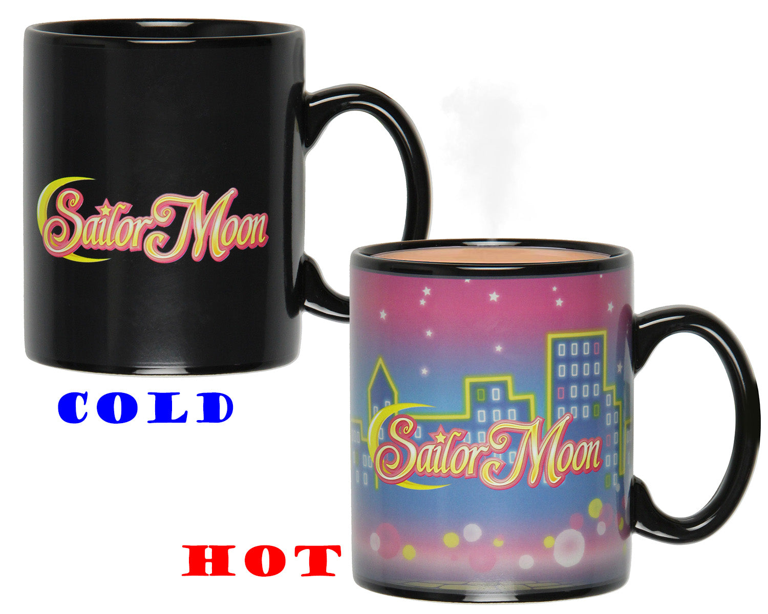 Sailor Moon Anime Manga Heat Reactive Color Changing Tea Coffee Mug Cup