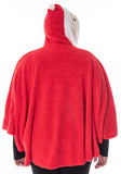 Santa Claus Pullover Costume Robe Red Plush Unisex Adult Christmas Hoodie