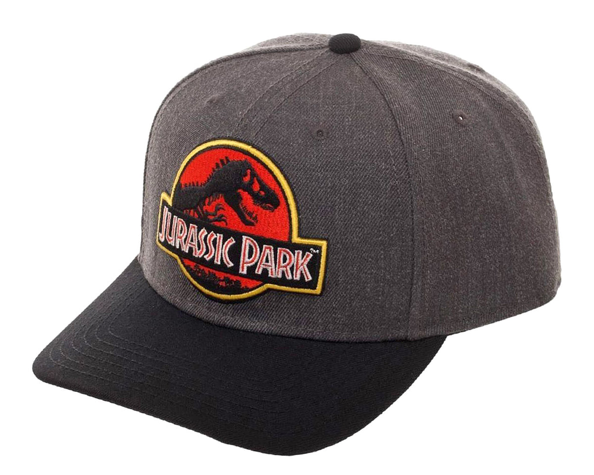 Jurassic Park Hat Classic Logo Curved Snapback Cap