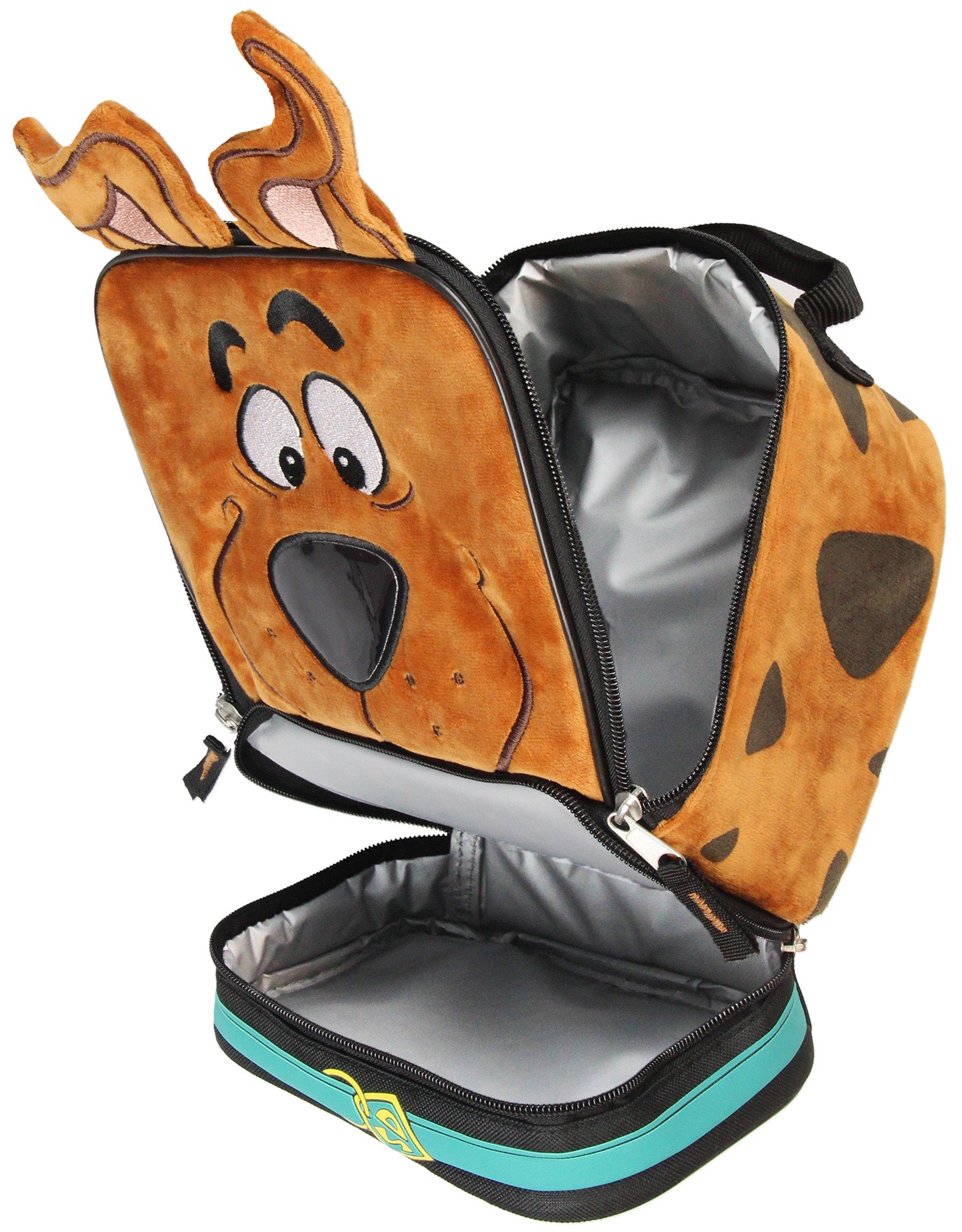 Scooby Doo Character Embroidered Face with 3D Ears Lunch Bag Lunch Box Tote 10" - Seven Times Six