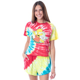 The Simpsons Womens' Bart Simpson Feast Your Eyes Top and Shorts Pajama Set