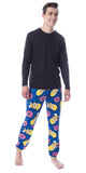 The Simpsons Mens' Homer Sprinkles Donuts Sleep Pajama Jogger Pants