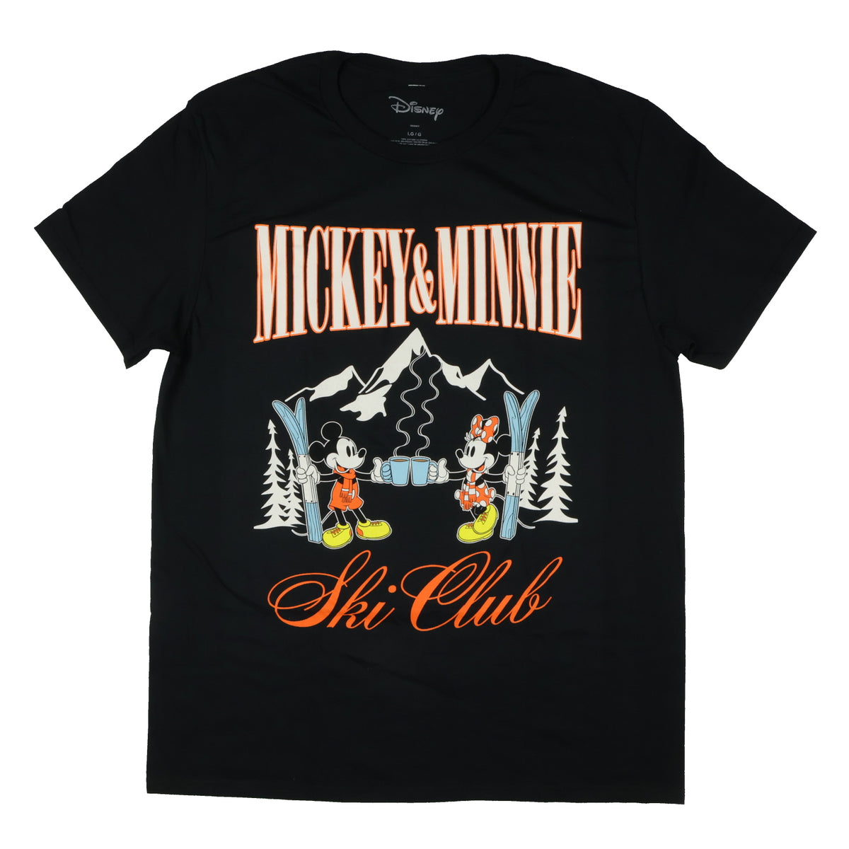 Disney Mickey and Minnie Ski Club Men's Character Design Tee