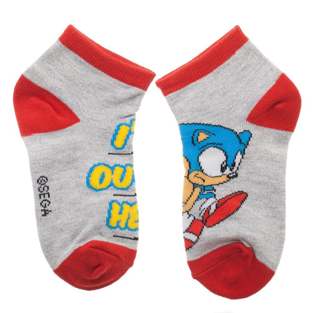 Sega Sonic The Hedgehog Youth Ankle Socks Child Video Game 4 PAIRS