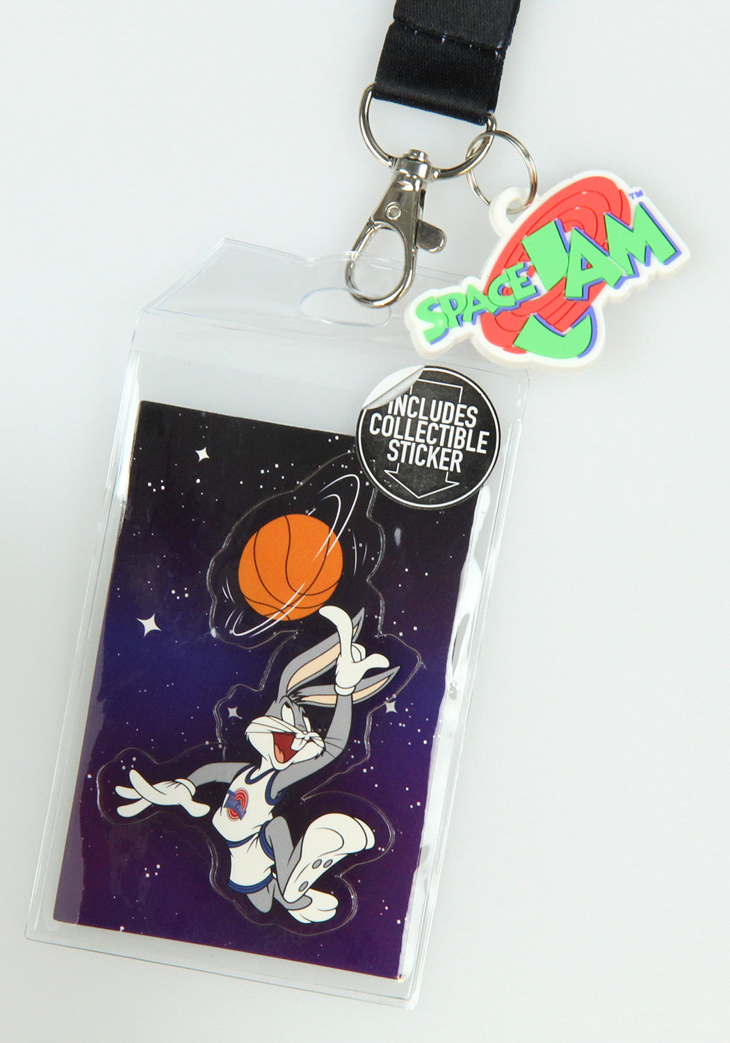 Space Jam Character Lanyard ID Holder With Mask Charm And Sticker