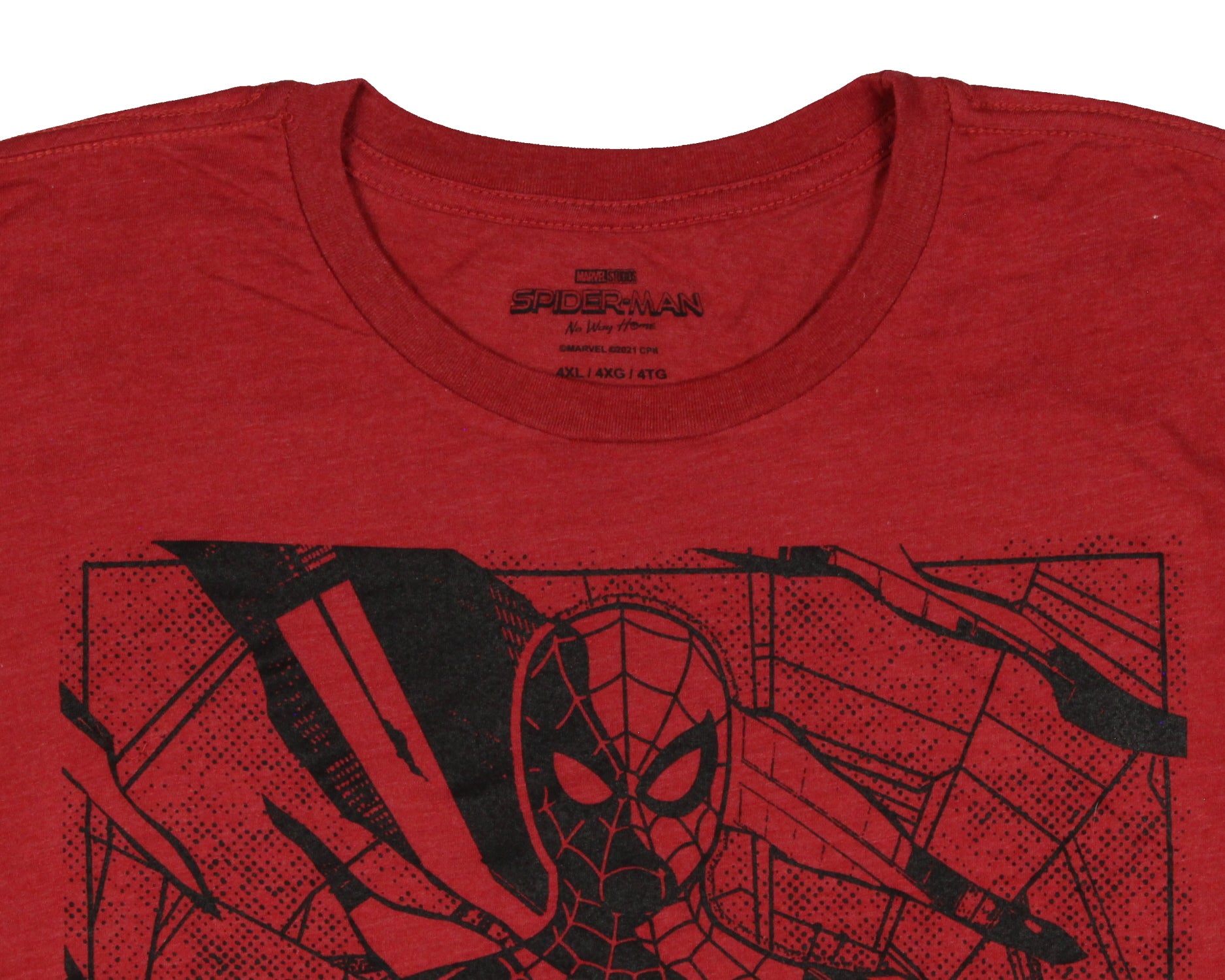 Marvel Comics Men's Spider-Man No Way Home Spider-Man Action Adult T-Shirt