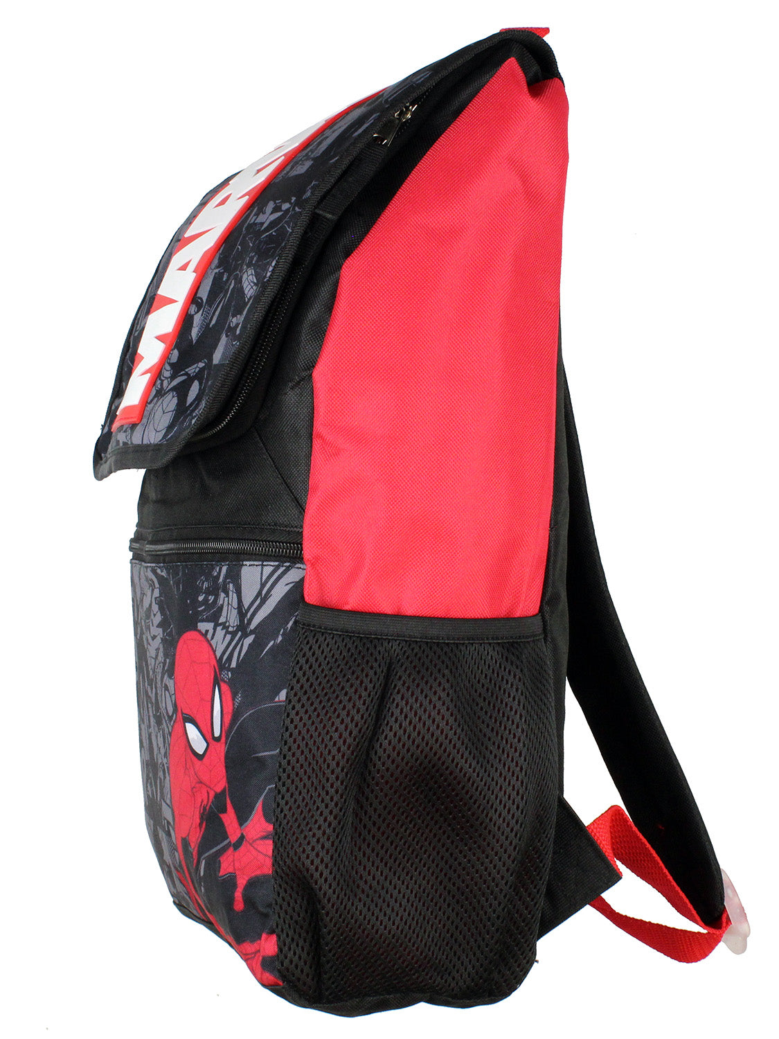 Marvel Spiderman Backpack Front Flap Compartment School Laptop Backpack 17"