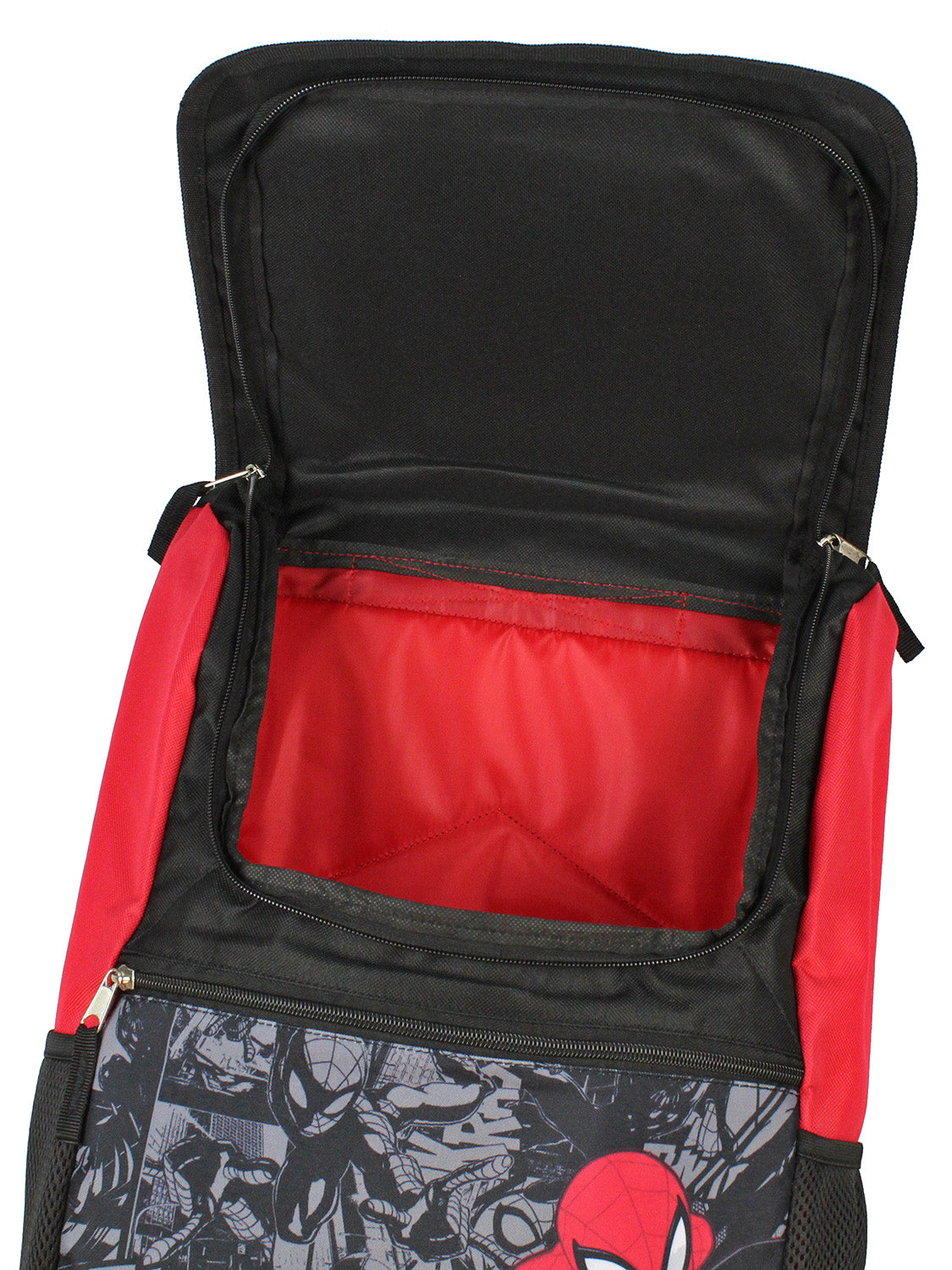 Marvel Spiderman Backpack Front Flap Compartment School Laptop Backpack 17"