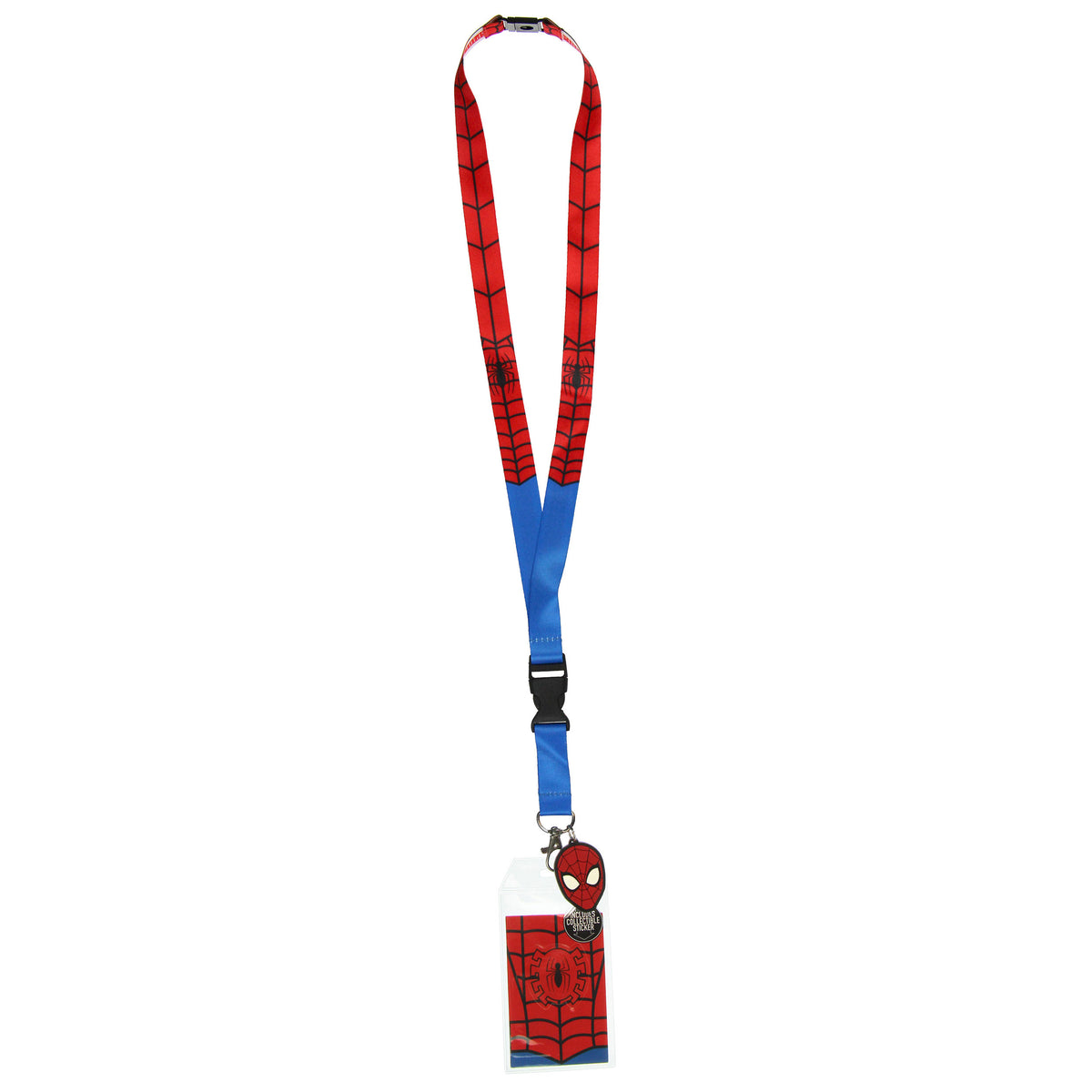 Spider-Man ID Lanyard Badge Holder With 1.5" Charm Pendant