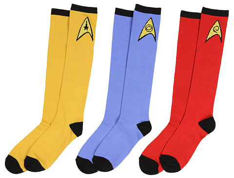 Star Trek The Original Series Adult Uniform Knee High Socks