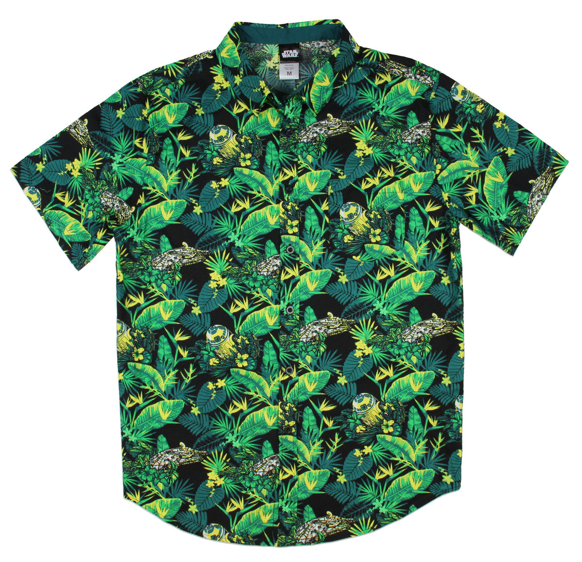 Star Wars Men's Millennium Falcon And R2-D2 Hawaiian Shirt Adult