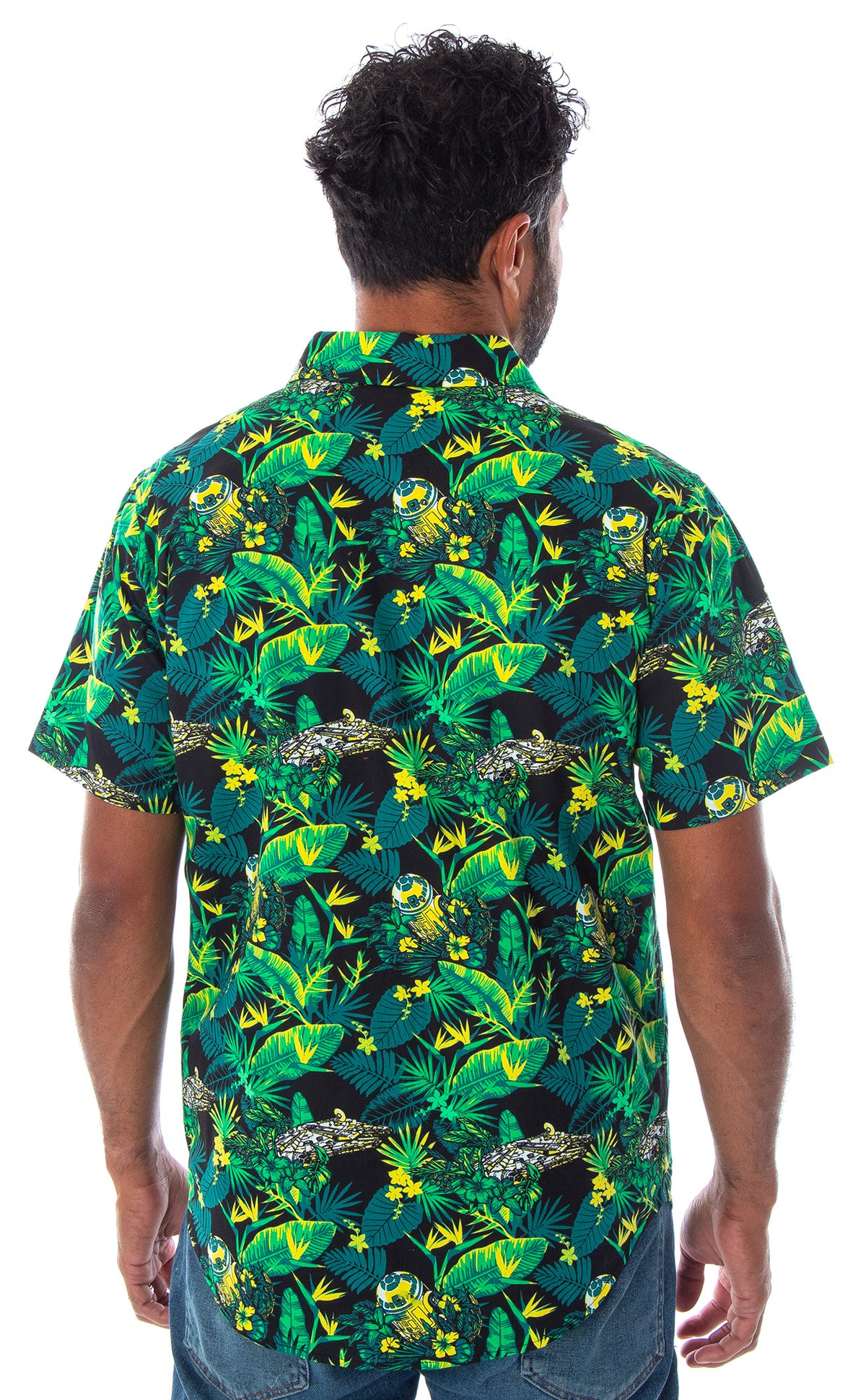 Star Wars Men's Millennium Falcon And R2-D2 Hawaiian Shirt Adult