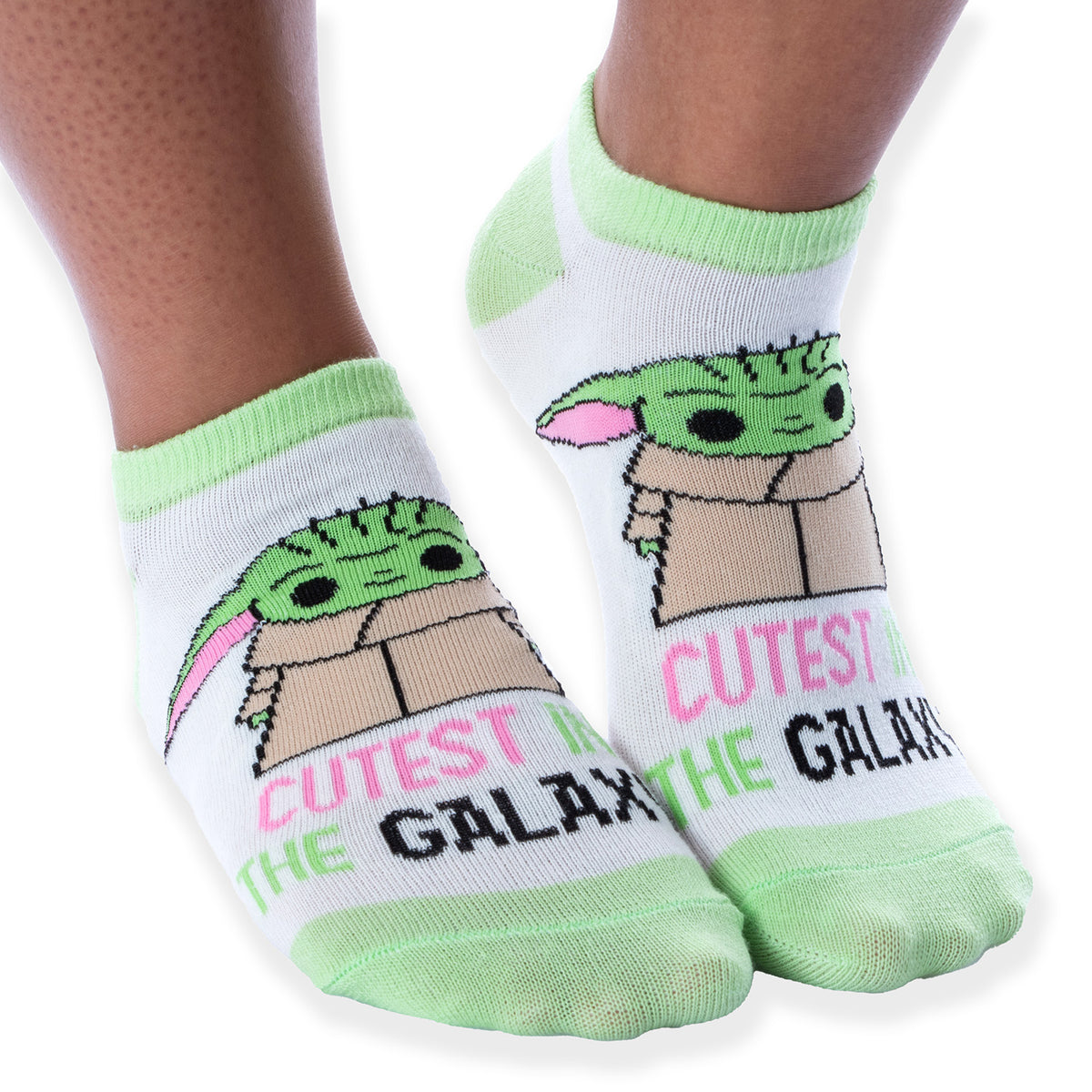 Star Wars The Mandalorian The Child Naps and Snacks No-Show Ankle Socks 5 Pair