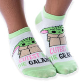 Star Wars The Mandalorian The Child Naps and Snacks No-Show Ankle Socks 5 Pair