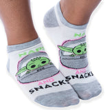 Star Wars The Mandalorian The Child Naps and Snacks No-Show Ankle Socks 5 Pair