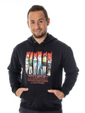 Stranger Things Men's Blurred Character Panel Sweatshirt Pullover Hoodie