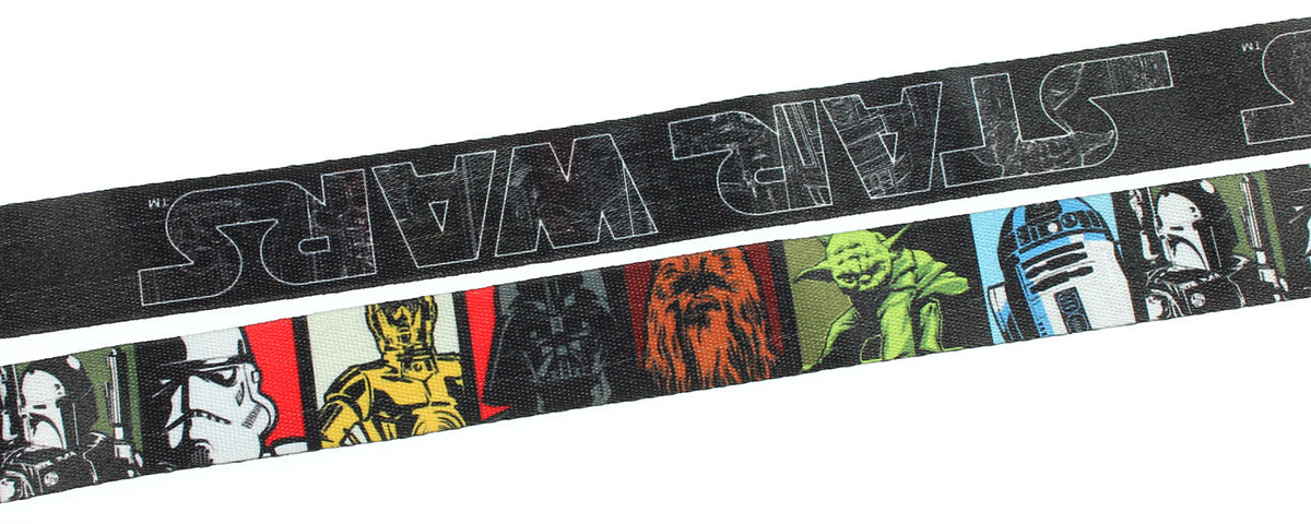 Star Wars Multi Character Lanyard with ID Badge Holder and PVC Charm
