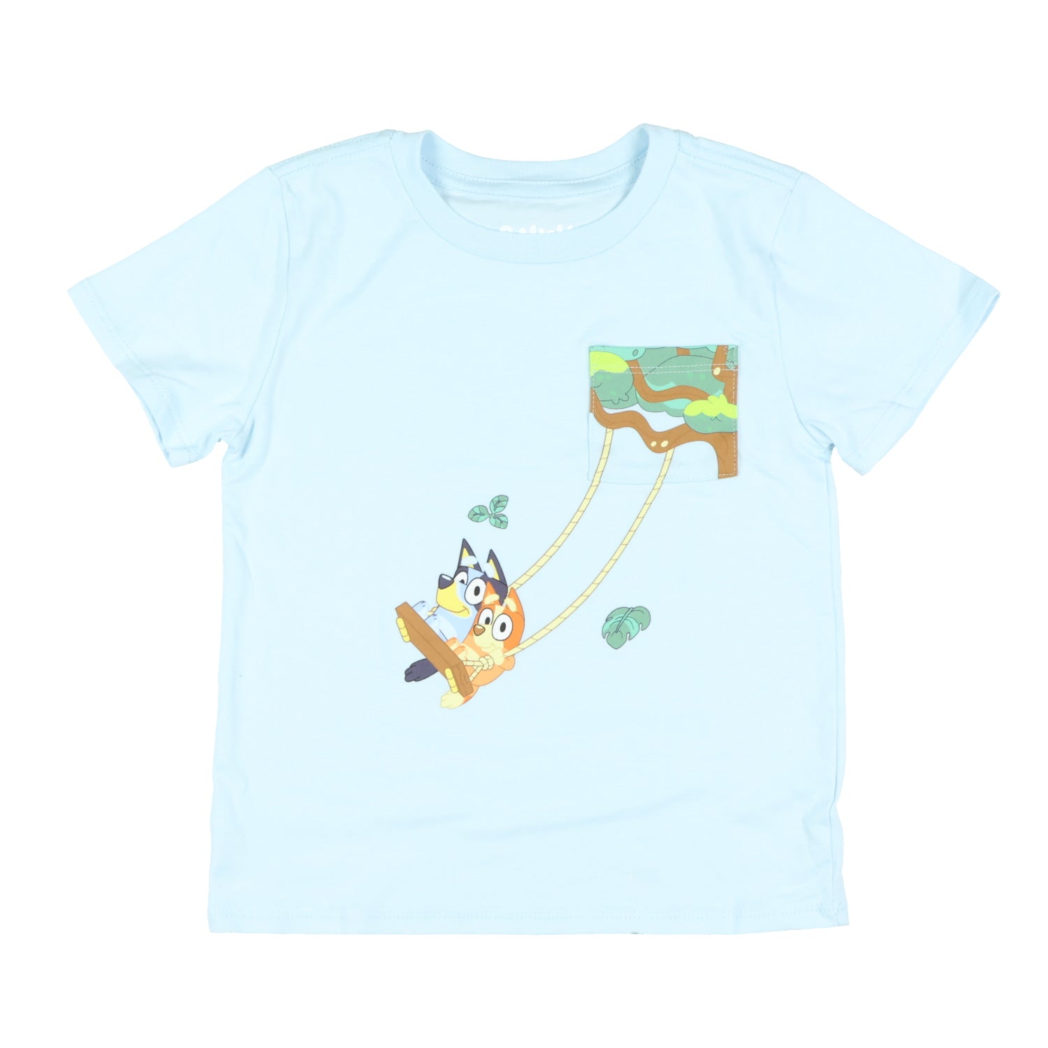 Disney Bluey Shirt Toddler Boys' Bluey and Bingo Tree Swing T-Shirt Short Set