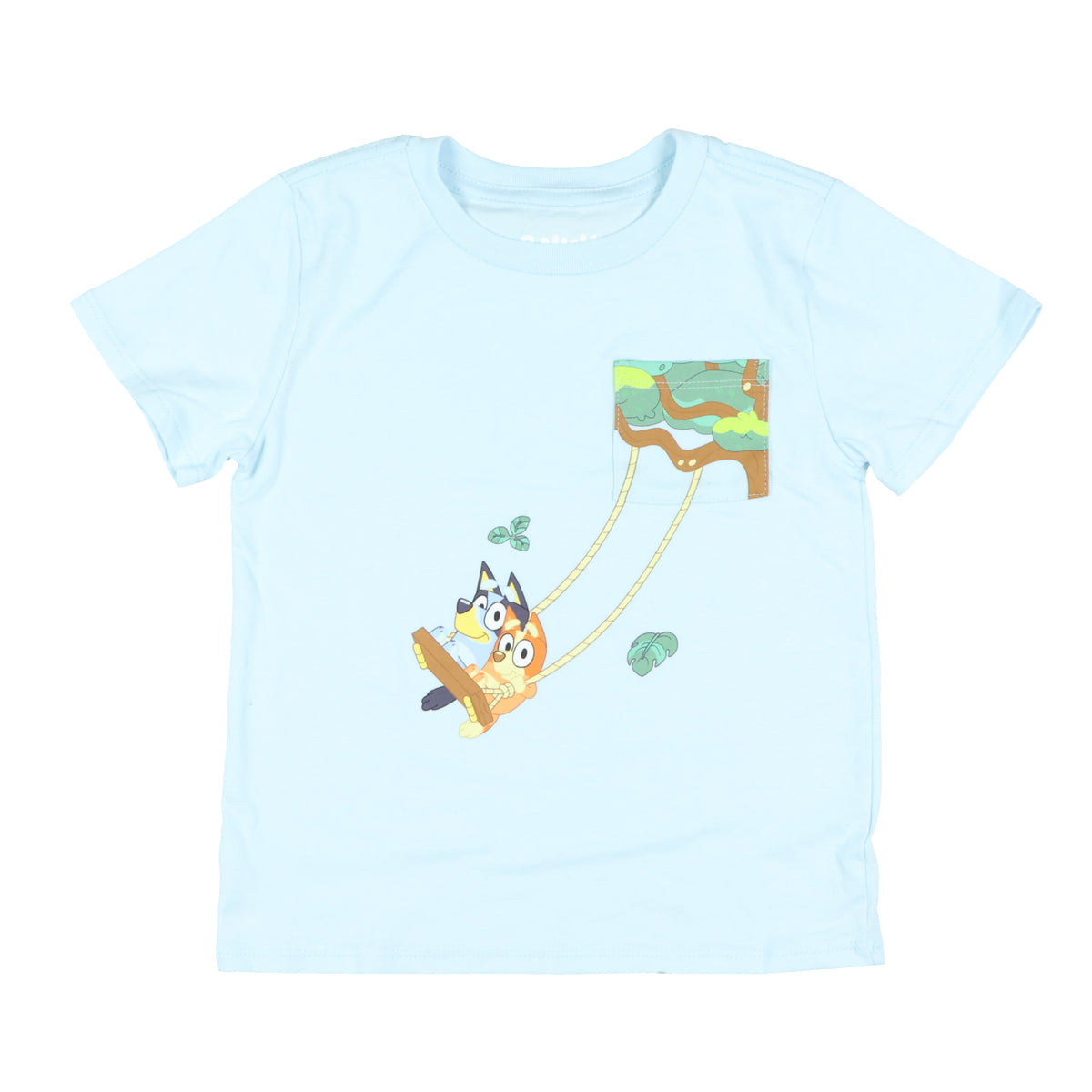 Disney Bluey Shirt Toddler Boys' Bluey and Bingo Tree Swing T-Shirt Short Set