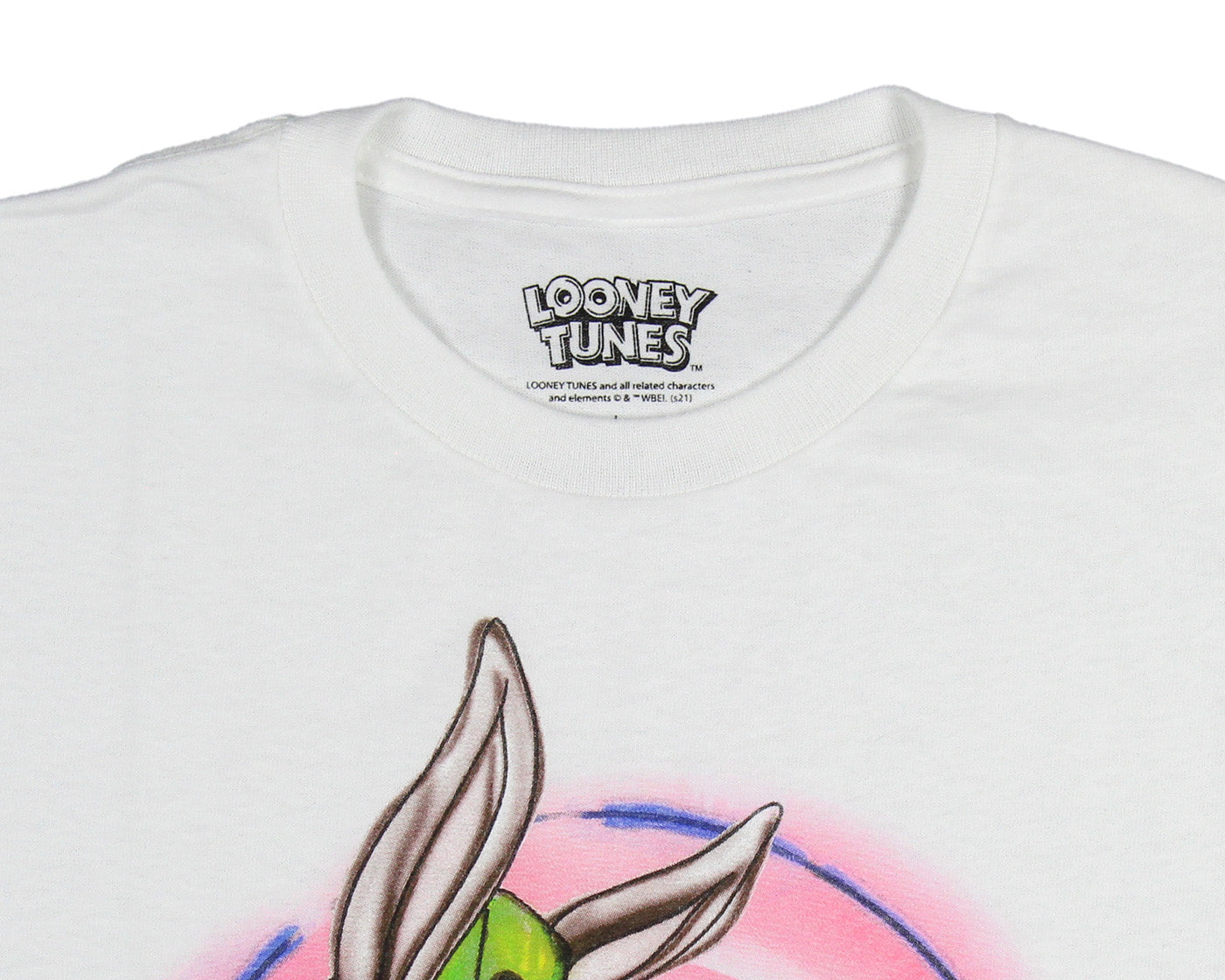 Looney Tunes Men's Tweety n' Bugs Kickin' It Old School Airbrush T-Shirt Adult