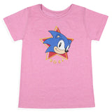 Sonic The Hedgehog Girls' Classic Sonic Face Kids Video Game T-Shirt