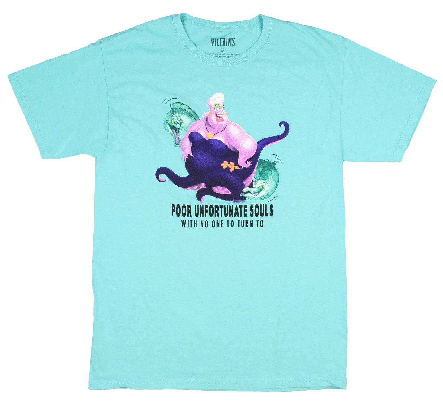 Disney Villains Men's Ursula Poor Unfortunate Souls T-Shirt Small Adult