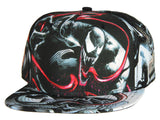 Marvel Comics Venom Sublimated All Over Print Snapback Hat Cap NEW