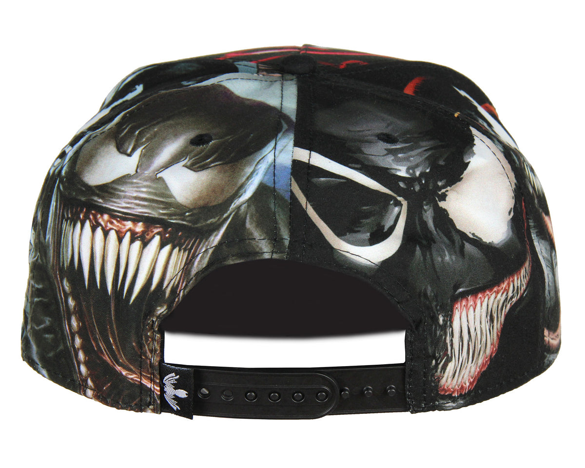 Marvel Comics Venom Sublimated All Over Print Snapback Hat Cap NEW
