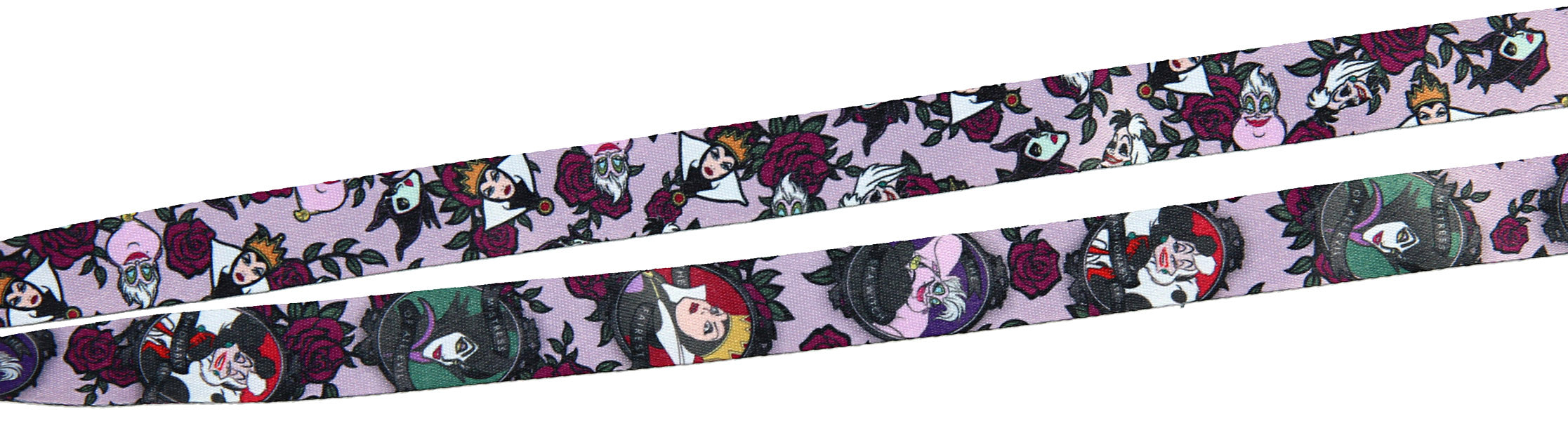 Disney Villains Breakaway Lanyard w/ID Badge Holder and Maleficent Rubber Charm