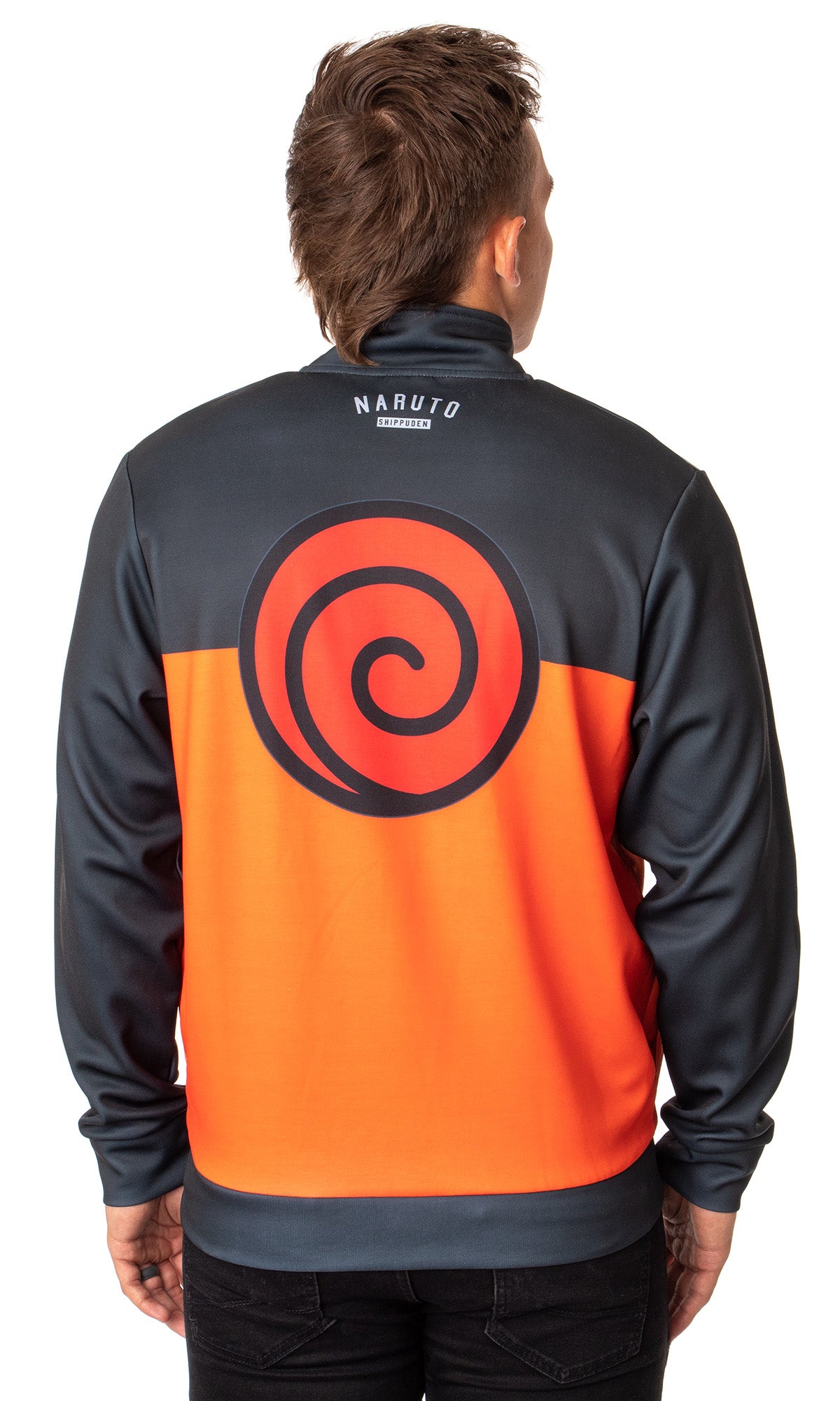 Naruto Shippuden Mens' Uzumaki Symbol Team 07 Costume Jacket
