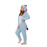 Disney Winnie The Pooh Adult Eeyore Fleece Cosplay Costume Union Suit Pajama LG