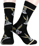 WB Looney Tunes Socks Allover Character Faces 5 Pair Men's Crew Socks