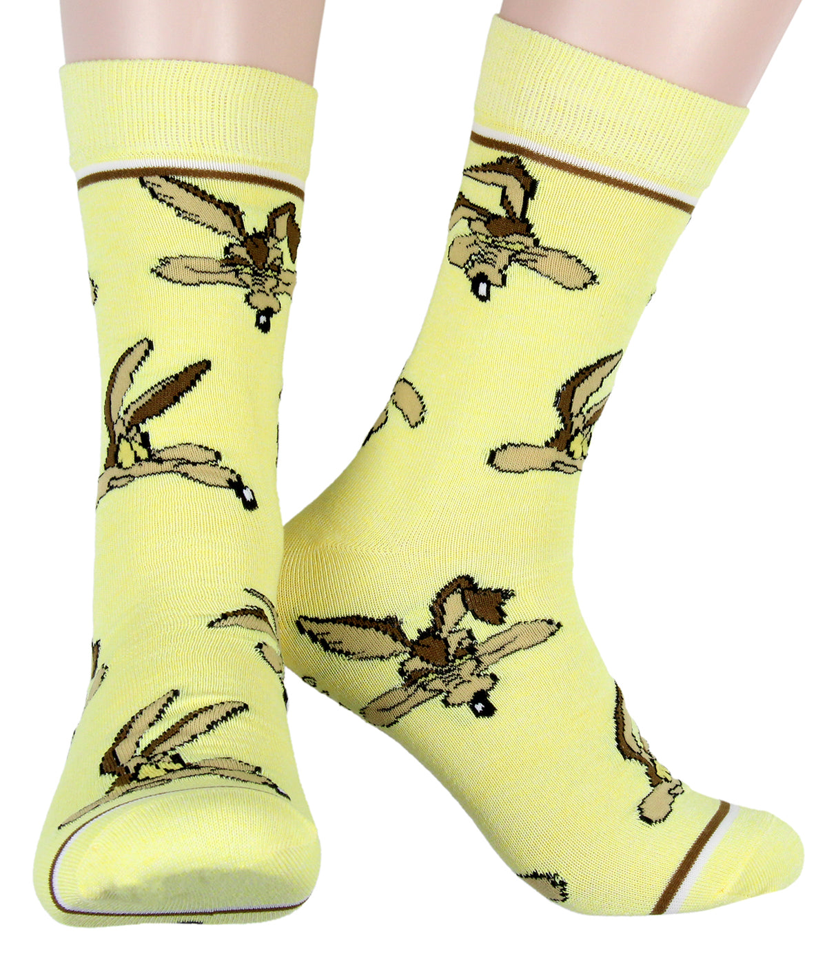 WB Looney Tunes Socks Allover Character Faces 5 Pair Men's Crew Socks
