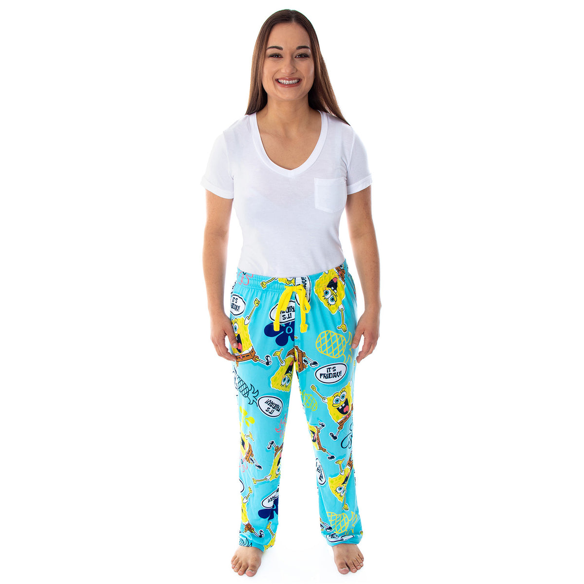Nickelodeon SpongeBob SquarePants Women's It's Friday! Sleep Lounge Pajama Pants