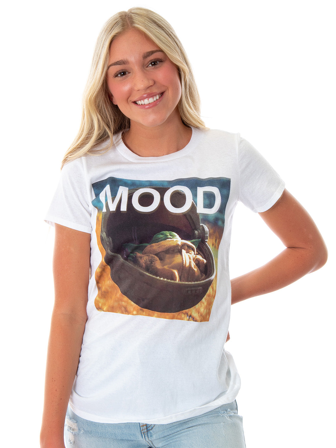 Star Wars Juniors' The Mandalorian The Child Baby Yoda Mood Shirt
