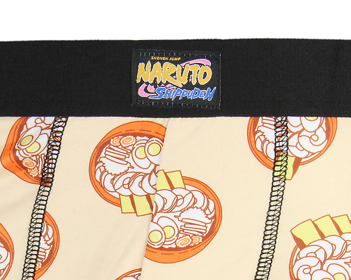 Naruto Shippuden Boxers Men's Ichiraku Ramen Noodle Soup Boxer Briefs Underwear